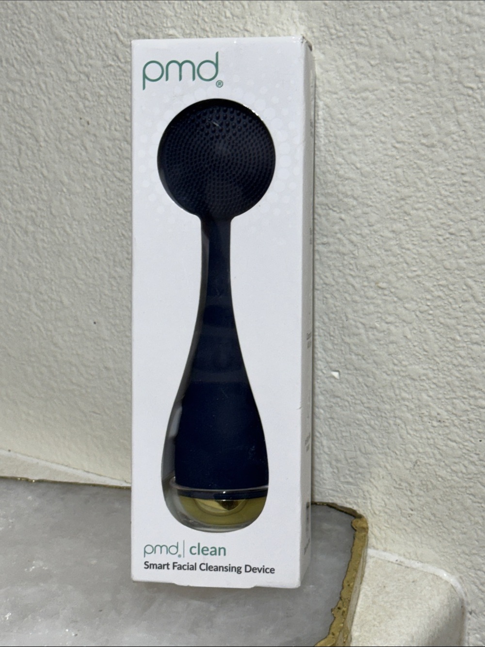 PMD Smart Facial Cleansing Device - Navy & Gold - New!